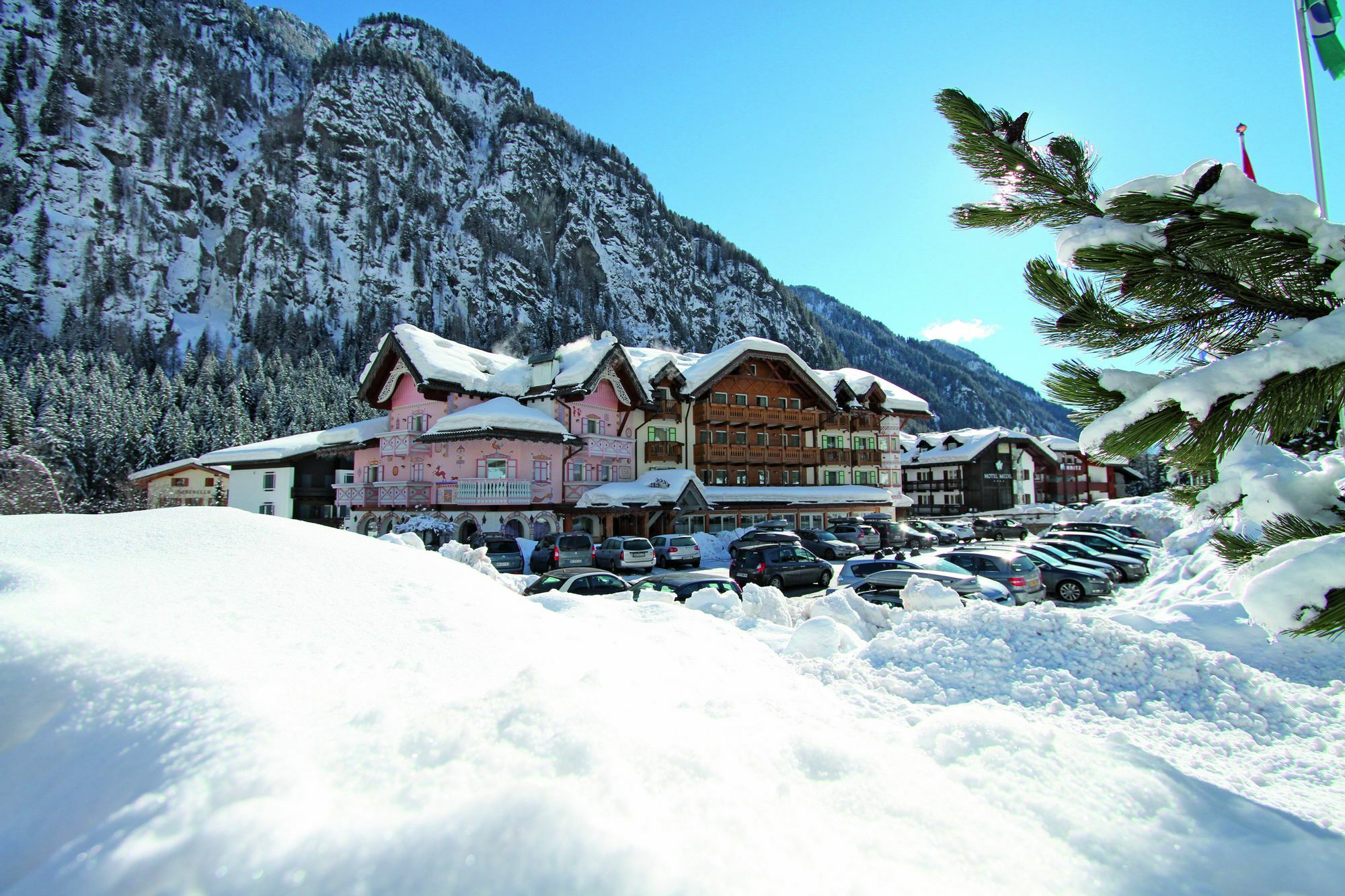 Hotel Soreghes Gran Chalet กัมปีเตลโลดีฟัสซา ภายนอก รูปภาพ